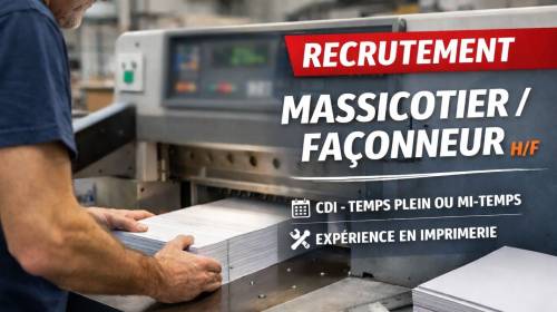 Actualité IBS - Offre d'emploi : Massicotier / Façonneur (H/F)
